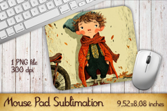 Summer Sun boy Mouse Pad | Sublimation PNG Product Image 1