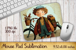 Summer Sun boy Mouse Pad | Sublimation PNG Product Image 1