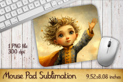 Summer Sun boy Mouse Pad | Sublimation PNG Product Image 1