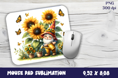 Gnome Mouse Pad. Autumn Mouse Pad Product Image 1