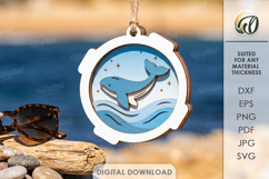 3D Summer Ornaments Bundle Laser Cut. Wall Hanger SVG Product Image 8