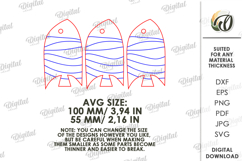 Summer Ornaments Laser Cut. Hanging Ornament. Fish SVG Product Image 2