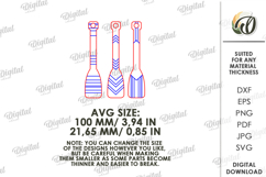 Summer Ornaments Laser Cut. Hanging Ornament. Paddles SVG Product Image 2