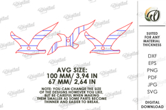 Summer Ornaments Laser Cut. Hanging Ornament. Birds SVG Product Image 2