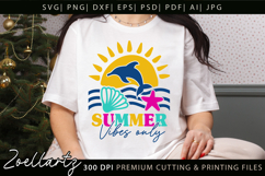 Summer SVG Cut Files Summer Vibes T-shirt Mug Pillow Design Product Image 5