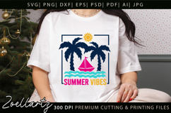 Summer SVG Cut Files Summer Vibes T-shirt Mug Pillow Design Product Image 6