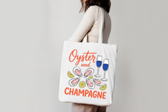 Summer Oyster Champagne Hand Drawn PNG Product Image 5