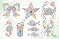Summer Painted Sublimation Clipart Bundle Product Image 4