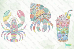 Summer Painted Clipart Product Image 1