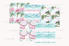 GlamArtZhanna, Summer paper, Summer pattern, Summer background, Beach paper, Beach pattern, Beach background, Pink summer paper, Pink summer pattern, Vacation paper, Vacation background, Tropical paper, Tropical pattern, Tropical background