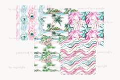 GlamArtZhanna, Summer paper, Summer pattern, Summer background, Beach paper, Beach pattern, Beach background, Pink summer paper, Pink summer pattern, Vacation paper, Vacation background, Tropical paper, Tropical pattern, Tropical background