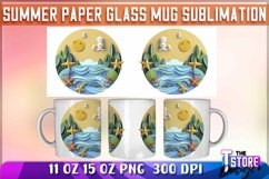 Summer Paper Mug Sublimation | 11 oz 15 oz Mug Sublination Product Image 1