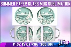 Summer Paper Mug Sublimation | 11 oz 15 oz Mug Sublination Product Image 1