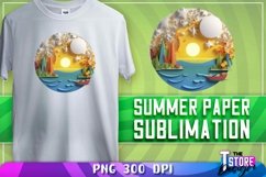 Summer Paper Sublimation | T-Shirt Design | PNG Sublimation Product Image 8