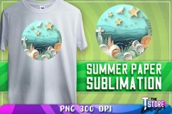 Summer Paper Sublimation | T-Shirt Design | PNG Sublimation Product Image 10