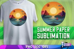 Summer Paper Sublimation | T-Shirt Design | PNG Sublimation Product Image 1