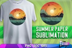 Summer Paper Sublimation | T-Shirt Design | PNG Sublimation Product Image 13