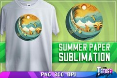 Summer Paper Sublimation | T-Shirt Design | PNG Sublimation Product Image 1