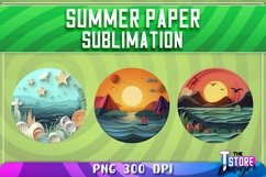 Summer Paper Sublimation | T-Shirt Design | PNG Sublimation Product Image 4