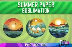 Summer Paper Sublimation | T-Shirt Design | PNG Sublimation Product Image 5