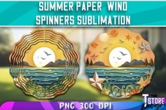Summer Paper Wind Spinners Sublimation | PNG Sublimation Product Image 5