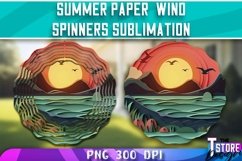 Summer Paper Wind Spinners Sublimation | PNG Sublimation Product Image 7