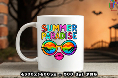 Summer Paradise Sunglasses PNG Design