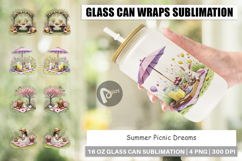 Glass Can Summer Picnic Dreams Product Image 1