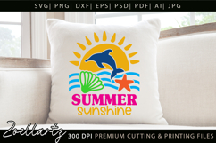 Summer SVG Cut Files Summer Vibes T-shirt Mug Pillow Design Product Image 3