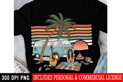 Summer PNG,Beach Vacation PNGs, Boho &amp; Tropical Shirt Design