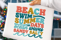 Summer PNG, Faux Yarn Crochet Beach Vibes Png Product Image 1