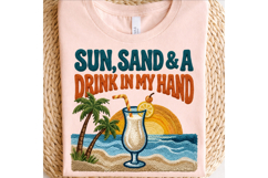 Summer PNG, Faux Yarn Crochet Beach Vibes Png Product Image 3