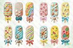 Summer Popsicles Sublimation Clipart Product Image 4