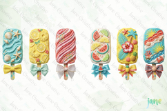 Summer Popsicles Sublimation Clipart Product Image 6