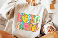 Hello Summer PNG, Preppy Summer PNG, Summer Vibes, Beach PNG Product Image 1
