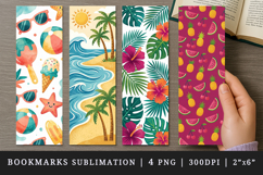 Summer bookmarks printable sublimation bookmark design Product Image 1