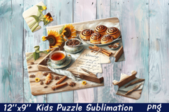 Cute sunflower| Summer Flower Sublimation Puzzle Product Image 1