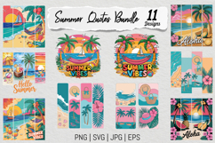 Summer Quotes Sublimation SVG PNG Bundle Product Image 1