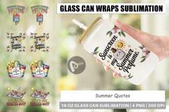 Glass Can Summer Quote Product Image 1