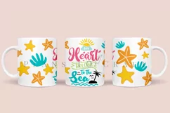 summer quotes coffee mug sublimation wrap glass mug wrap svg presized for 11oz and 15oz glass ready to cut and sublimation files