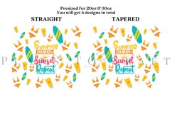 summer quotes skinny tumbler sublimation design for 20oz and 30oz skinny tumbler sublimation wrap