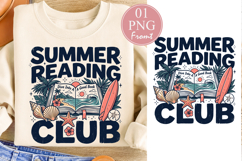 Summer Reading PNG, Dive Into A Good Book Sublimation Product Image 1
