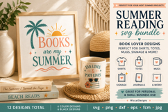 Summer Reading SVG Bundle, Book Lover SVG Designs, Beach Boo Product Image 4