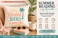 Summer Reading SVG Bundle, Book Lover SVG Designs, Beach Boo Product Image 5
