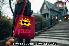 Summer Relax Enjoy PNG Tropical Sunshine Fun Quote Design