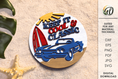 Summer Retro Signs Bundle Laser Cut. Positive quote SVG Product Image 9