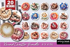 Round Coaster Mega Bundle - Summer Coaster Sublimation Product Image 6