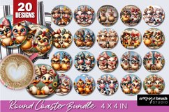 Round Coaster Mega Bundle - Summer Coaster Sublimation Product Image 7