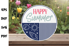 Summer Round Sign SVG Product Image 2