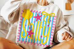 Salty PNG, Preppy Summer PNG, Summer Vibes, Beach PNG Product Image 3